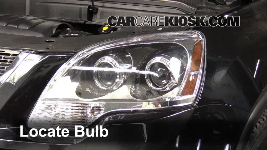 2012 GMC Acadia SLE 3.6L V6 Lights Headlight (replace bulb)